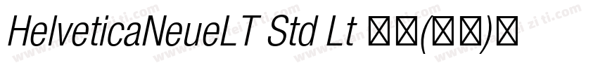 HelveticaNeueLT Std Lt 亮体(西方)免费下载字体转换